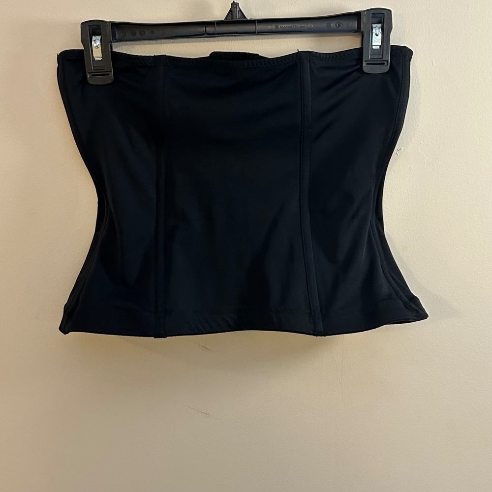 Black Corset Top Hook and Eye‎ Closure Sleeveless Sexy Lingerie